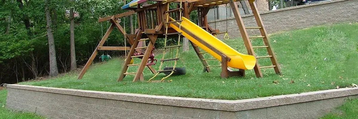 preparing yard for playset