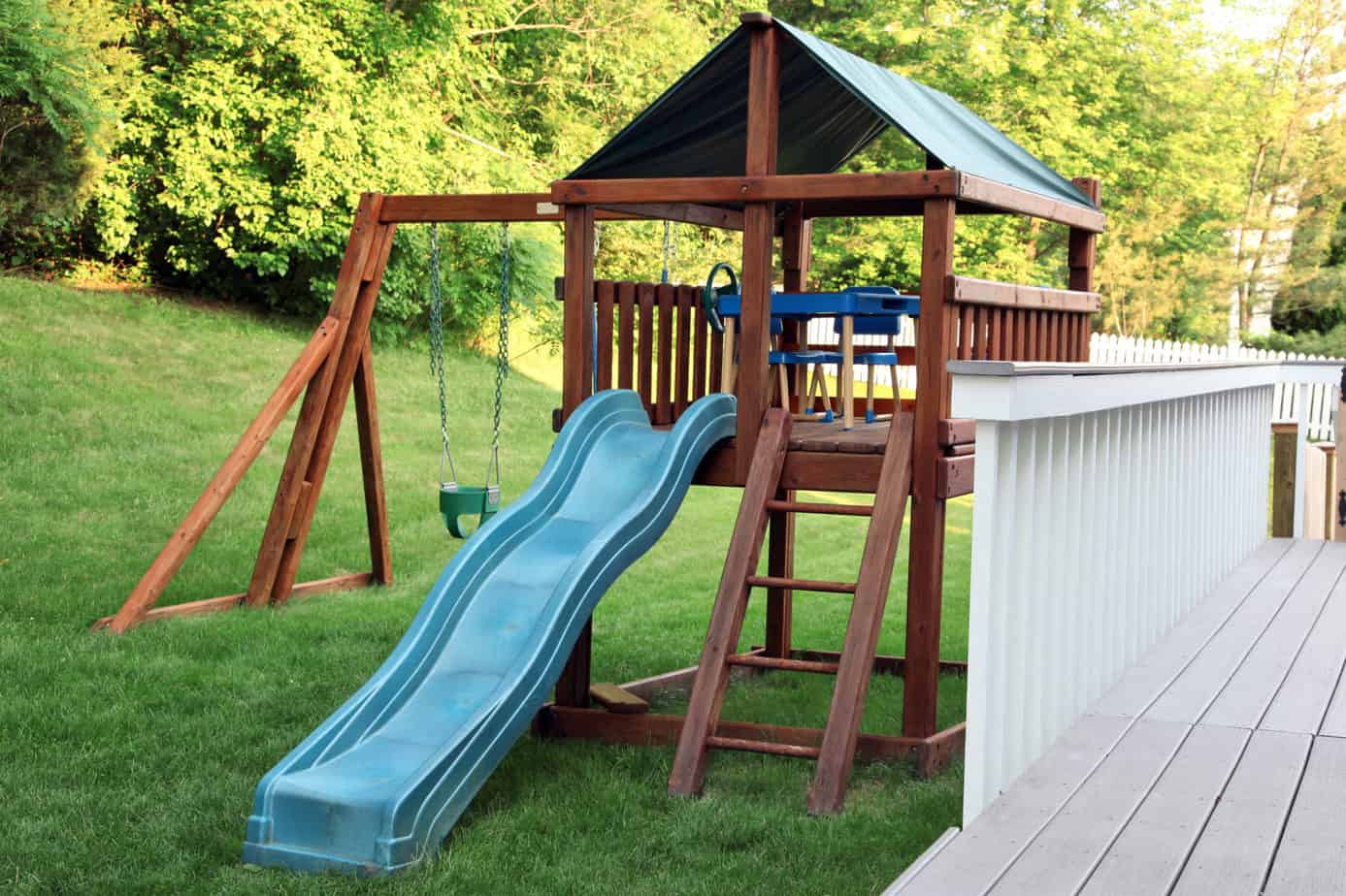 How To Secure A Playset To The Ground Yard Kidz