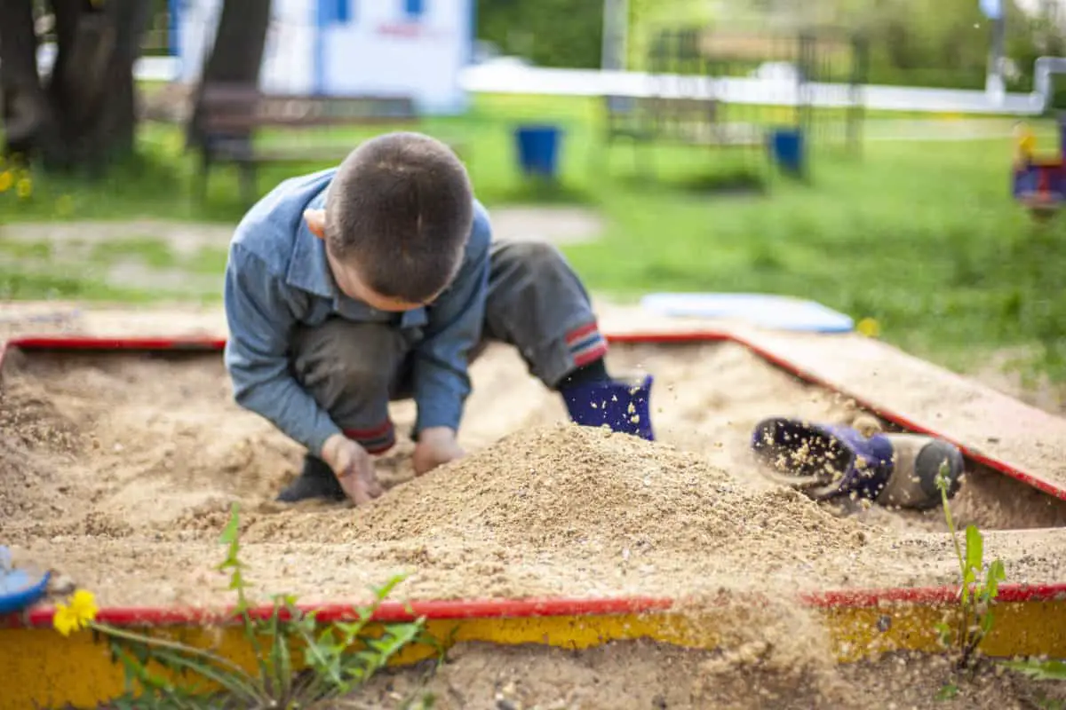How To Make A Sandbox Under A Playset Yard Kidz